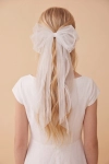 haarstrik meisjes, tule haarspeld, feestelijke haaraccessoires, communie haarstrik, elegante haarclip, meisjesaccessoires, haarspeld bruiloft, feestkapsels kinderen