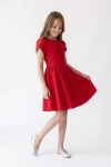 Feestjurk Rumi in rood – opengespreide rok, volledige look