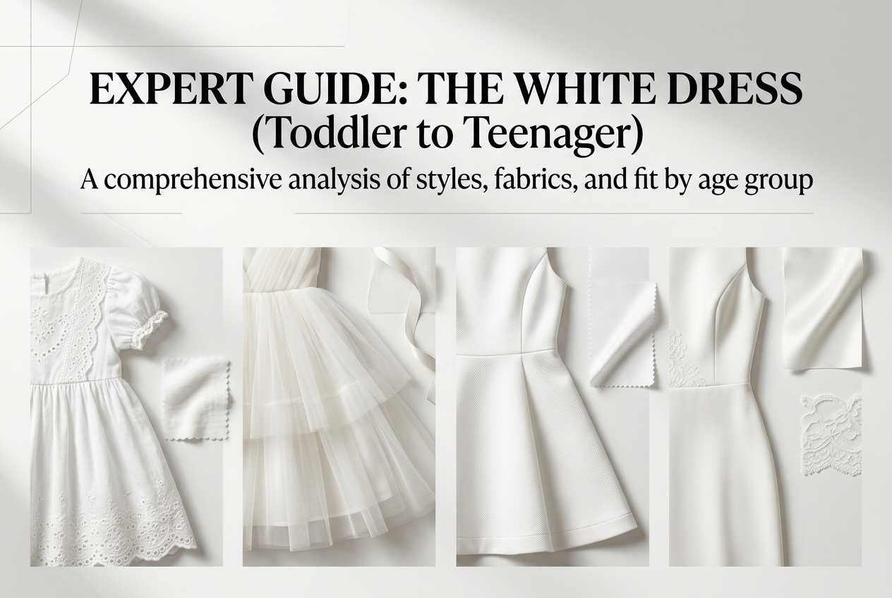 Welke stof en snit voor een witte meisjesjurk? Expertgids per leeftijd